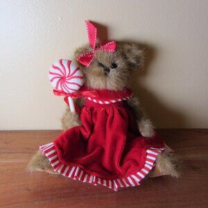 plush bearington collection Christmas bear Brandy Candytaker (W6240)